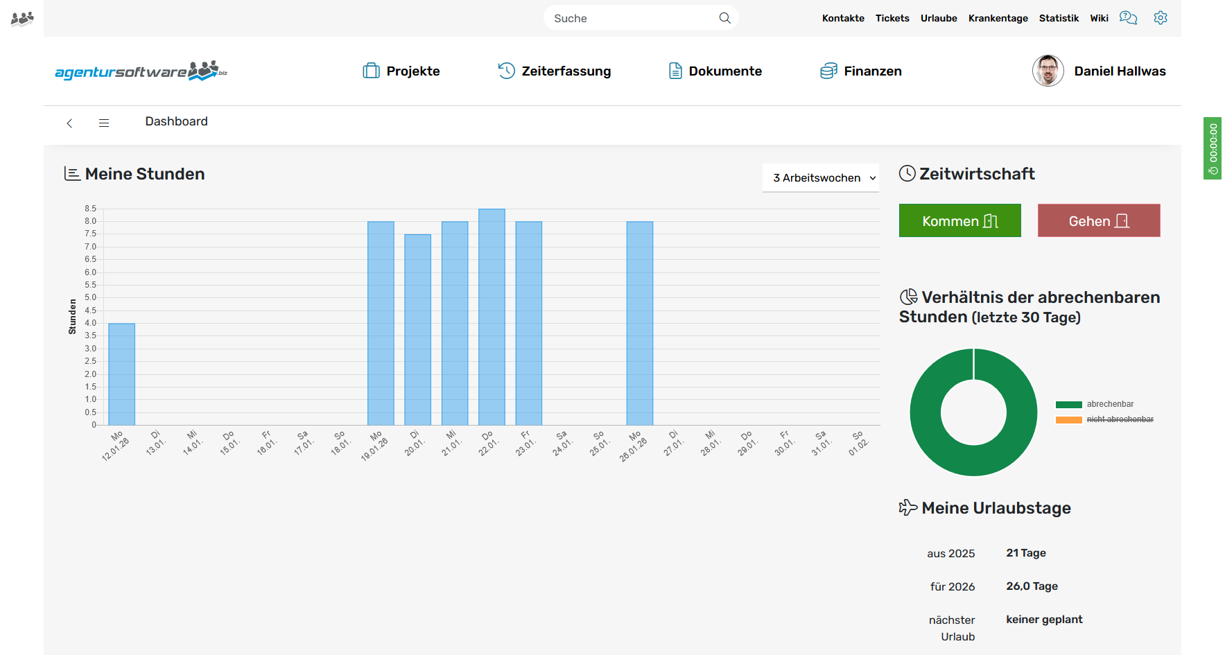 Home-Dashboard von agentursoftware.biz Home-Dashboard von agentursoftware.biz