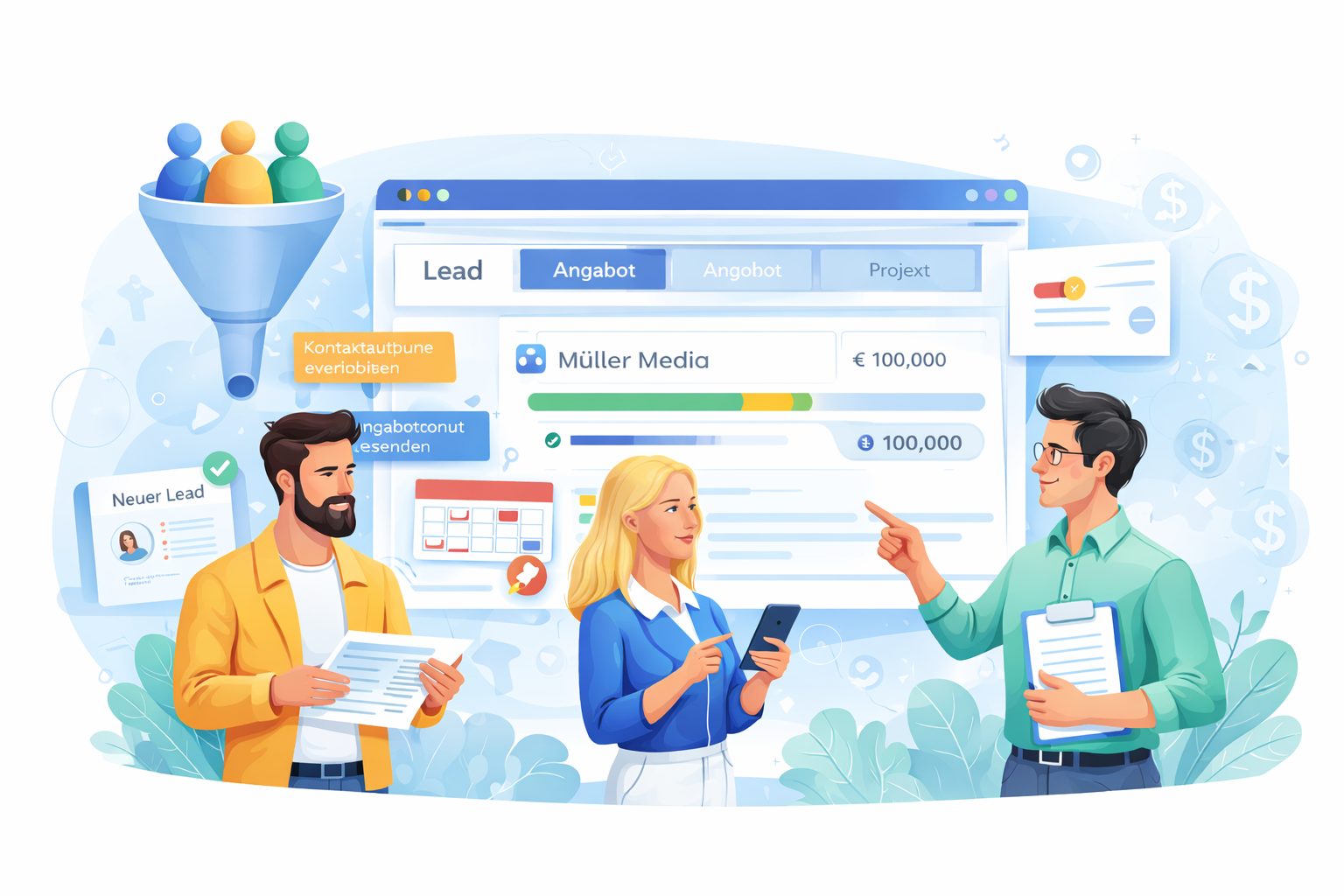 Leads und Vertriebschancen