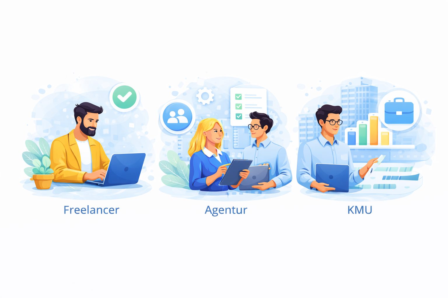 Projektmanagement für verschiedene Arbeitsbereiche