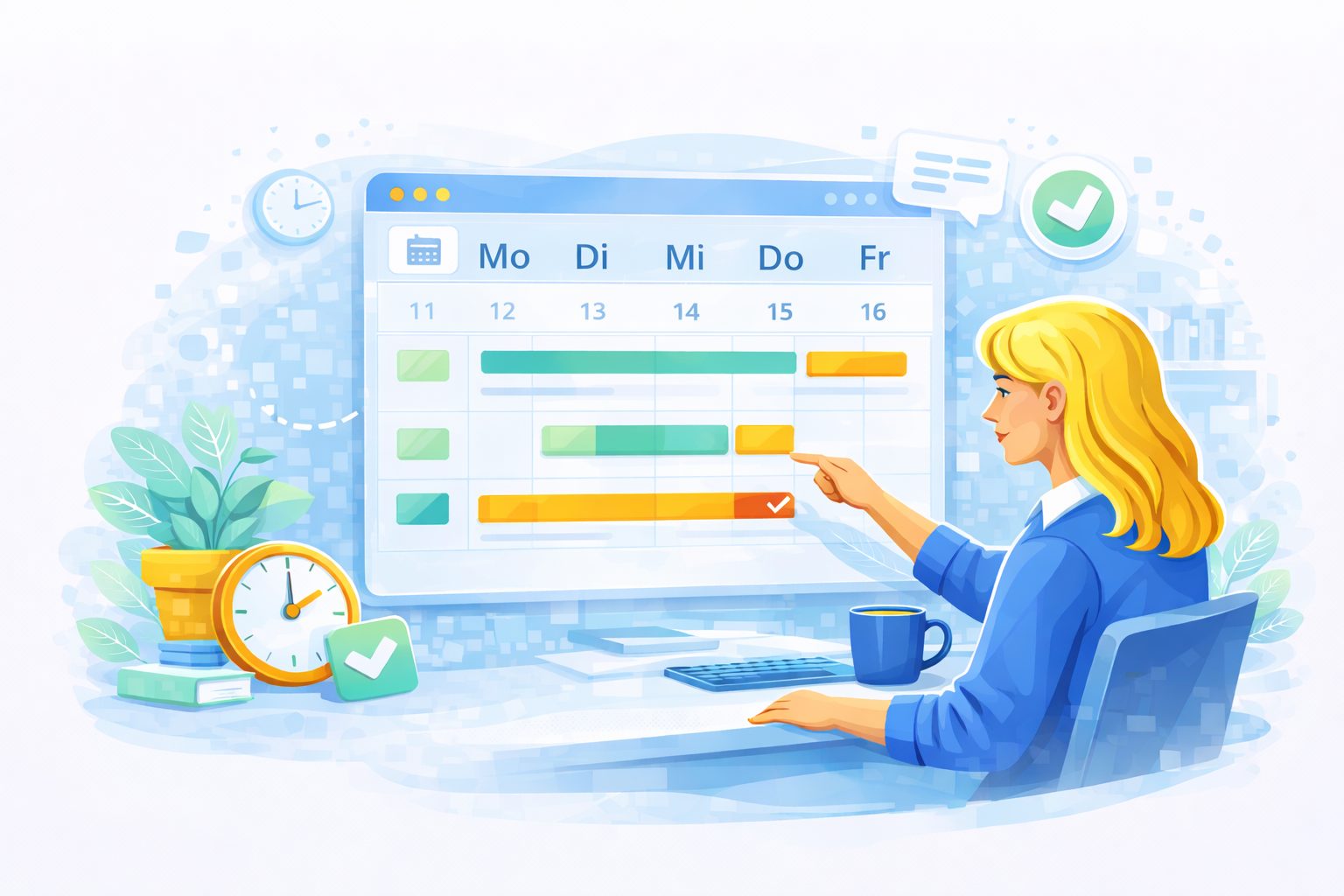 Zeiterfassung über einen Kalender